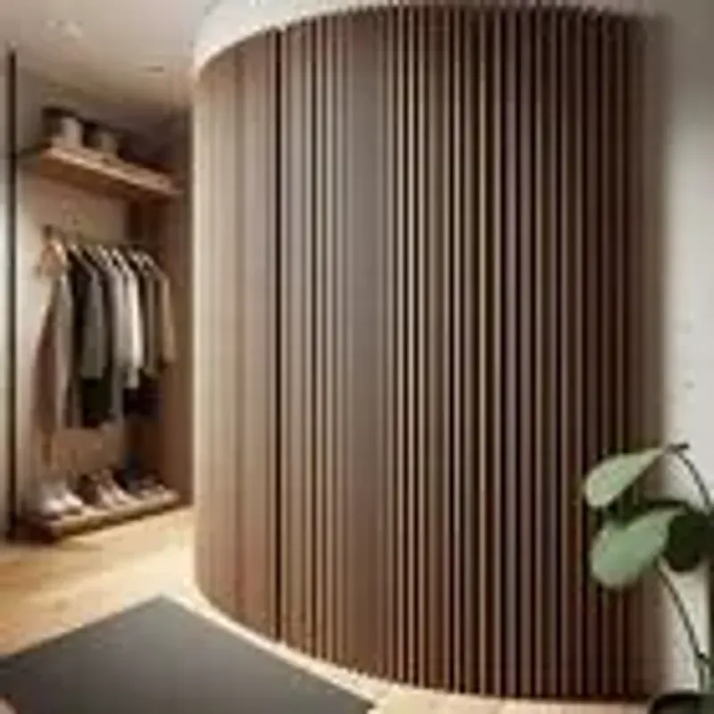 Casa si Gradina - Gradina si terasa - Garduri, panouri si accesorii - Panou riflat acustic flexibil, nuc, 240x60x0.8 cm - Infinity.ro