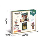 Jucarii, Copii si Bebe - Jucarii si jocuri - Jucarii de rol - Bucatarii copii - Bucatarie pentru Copii, Circuit de Apa Real, Cuptor si Plita, Sunete si Lumini, 64 Piese Accesorii, Verde, 3 Ani+ - Infinity.ro