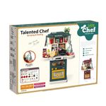 Jucarii, Copii si Bebe - Jucarii si jocuri - Jucarii de rol - Bucatarii copii - Bucatarie pentru Copii, Circuit de Apa Real, Cuptor si Plita, Sunete si Lumini, 64 Piese Accesorii, Verde, 3 Ani+ - Infinity.ro