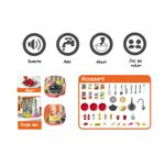 Jucarii, Copii si Bebe - Jucarii si jocuri - Jucarii de rol - Bucatarii copii - Bucatarie Pentru Copii WePro Store, Circuit De Apa Real, Cuptor Si Plita, Sunete Si Lumini, Accesorii Complet,  3 Ani + - Infinity.ro