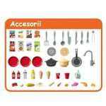 Jucarii, Copii si Bebe - Jucarii si jocuri - Jucarii de rol - Bucatarii copii - Bucatarie Pentru Copii WePro Store, Circuit De Apa Real, Cuptor Si Plita, Sunete Si Lumini, Accesorii Complet,  3 Ani + - Infinity.ro