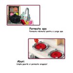 Jucarii, Copii si Bebe - Jucarii si jocuri - Jucarii de rol - Bucatarii copii - Bucatarie Pentru Copii WePro Store, Circuit De Apa Real, Cuptor Si Plita, Sunete, Lumini, 64 Piese, Violet, 3 Ani + - Infinity.ro