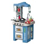 Jucarii, Copii si Bebe - Jucarii si jocuri - Jucarii de rol - Bucatarii copii - Bucatarie Pentru Copii, Circuit De Apa Real, Cuptor Si Plita, Sunete Si Lumini, Accesorii Complet, Albastra, 3 Ani + - Infinity.ro