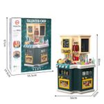 Jucarii, Copii si Bebe - Jucarii si jocuri - Jucarii de rol - Bucatarii copii - Bucatarie Pentru Copii, Circuit De Apa Real, Cuptor Si Plita, Sunete Si Lumini, Accesorizata Complet, Verde, 3 Ani + - Infinity.ro