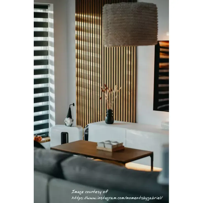 Casa si Gradina - Gradina si terasa - Garduri, panouri si accesorii - Panou riflat acustic, stejar, UnicSpot, 240x60x2.1 cm - Infinity.ro