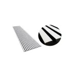 Casa si Gradina - Gradina si terasa - Garduri, panouri si accesorii - Panou riflat acustic, alb, UnicSpot, 240x60x2.1 cm - Infinity.ro