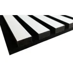 Casa si Gradina - Gradina si terasa - Garduri, panouri si accesorii - Panou riflat acustic, alb, UnicSpot, 240x60x2.1 cm - Infinity.ro