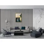 Casa si Gradina - Gradina si terasa - Garduri, panouri si accesorii - Panou riflat acustic, alb, UnicSpot, 240x60x2.1 cm - Infinity.ro