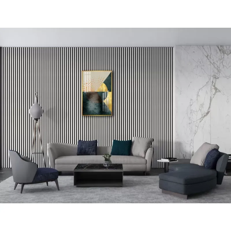 Casa si Gradina - Gradina si terasa - Garduri, panouri si accesorii - Panou riflat acustic, alb, UnicSpot, 240x60x2.1 cm - Infinity.ro