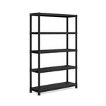 Casa si Gradina - Mobilier - Biblioteci si rafturi - Etajere - Etajera Plus 120/5, negru, 187x120x40 cm - Infinity.ro