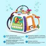Jucarii, Copii si Bebe - Jucarii si jocuri - Jucarii bebelusi - Centre de activitati - Centru de activitati educativ pentru copii WePro Store, Piramida cu sunete si lumini, Multicolor, 6 luni + - Infinity.ro