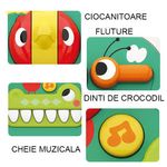 Jucarii, Copii si Bebe - Jucarii si jocuri - Jucarii bebelusi - Centre de activitati - Centru de activitati educativ pentru copii WePro Store, Piramida cu sunete si lumini, Multicolor, 6 luni + - Infinity.ro