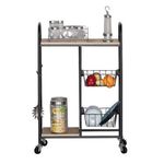 Casa si Gradina - Mobilier - Biblioteci si rafturi - Rafturi - Gheridon multifunctional Tor, negru, 57x30x85 cm - Infinity.ro
