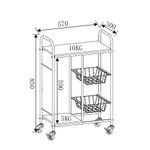 Casa si Gradina - Mobilier - Biblioteci si rafturi - Rafturi - Gheridon multifunctional Tor, negru, 57x30x85 cm - Infinity.ro