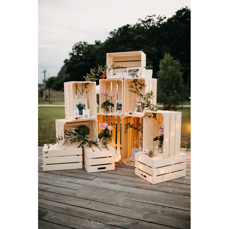 Casa si Gradina - Mobilier - Organizare si depozitare - Cutii depozitare - Ladita lemn 44x31x24 cm, UnicSpot - Infinity.ro