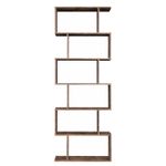 Casa si Gradina - Mobilier - Biblioteci si rafturi - Biblioteci - Biblioteca Zig-zag, maro, 70x24x190.5 cm - Infinity.ro