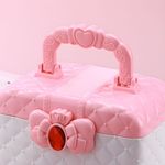 Jucarii, Copii si Bebe - Jucarii si jocuri - Jucarii de rol - Frumusete, bijuterii si accesorii fetite - Trusa de machiaj pentru copii, pudra cu sclipici, non toxic, rubin, Roz, + 3 ani - Infinity.ro