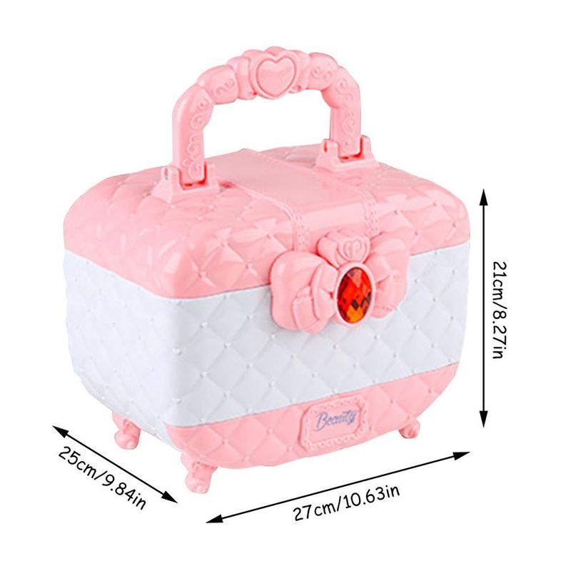 Jucarii, Copii si Bebe - Jucarii si jocuri - Jucarii de rol - Frumusete, bijuterii si accesorii fetite - Trusa de machiaj pentru copii, pudra cu sclipici, non toxic, rubin, Roz, + 3 ani - Infinity.ro