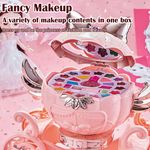 Jucarii, Copii si Bebe - Jucarii si jocuri - Jucarii de rol - Frumusete, bijuterii si accesorii fetite - Trusa de machiaj pentru copii , model Pisicuta, Non-Toxic, Roz - Infinity.ro