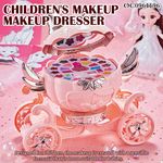 Jucarii, Copii si Bebe - Jucarii si jocuri - Jucarii de rol - Frumusete, bijuterii si accesorii fetite - Trusa de machiaj pentru copii , model Pisicuta, Non-Toxic, Roz - Infinity.ro