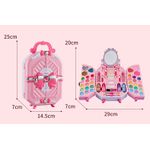 Jucarii, Copii si Bebe - Jucarii si jocuri - Jucarii de rol - Frumusete, bijuterii si accesorii fetite - Trusa de machiaj pentru copii, Gentuta, Rubin, Non Toxic, 3 ani +, Roz - Infinity.ro