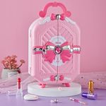 Jucarii, Copii si Bebe - Jucarii si jocuri - Jucarii de rol - Frumusete, bijuterii si accesorii fetite - Trusa de machiaj pentru copii, Gentuta, Rubin, Non Toxic, 3 ani +, Roz - Infinity.ro