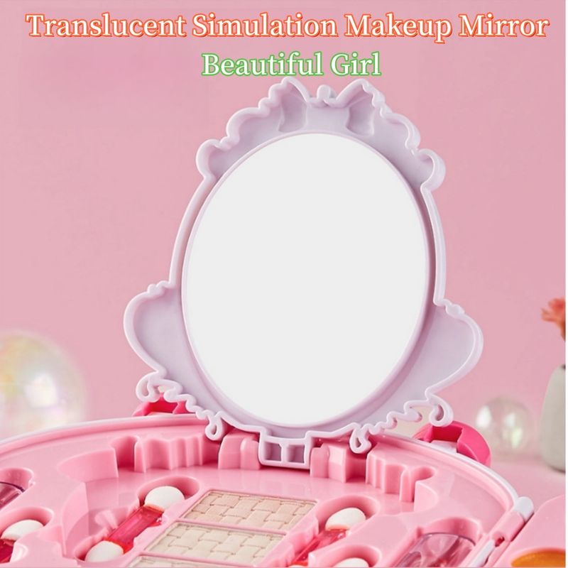 Jucarii, Copii si Bebe - Jucarii si jocuri - Jucarii de rol - Frumusete, bijuterii si accesorii fetite - Trusa de machiaj pentru copii, Gentuta, Rubin, Non Toxic, 3 ani +, Roz - Infinity.ro