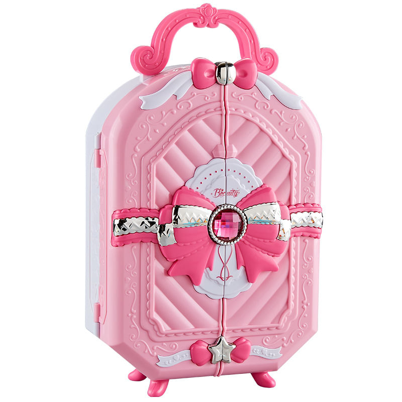 Jucarii, Copii si Bebe - Jucarii si jocuri - Jucarii de rol - Frumusete, bijuterii si accesorii fetite - Trusa de machiaj pentru copii, Gentuta, Rubin, Non Toxic, 3 ani +, Roz - Infinity.ro