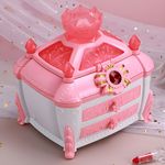 Jucarii, Copii si Bebe - Jucarii si jocuri - Jucarii de rol - Frumusete, bijuterii si accesorii fetite - Trusa de machiaj pentru copii, solubile in apa, non-toxic, Roz - Infinity.ro
