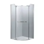 Casa si Gradina - Sanitare - Cazi si cabine de dus - Cabine dus - Cabina de dus semirotunda, cadru cromat, 100x100x190 cm - Infinity.ro
