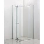 Casa si Gradina - Sanitare - Cazi si cabine de dus - Cabine dus - Cabina de dus semirotunda, cadru cromat, 100x100x190 cm - Infinity.ro