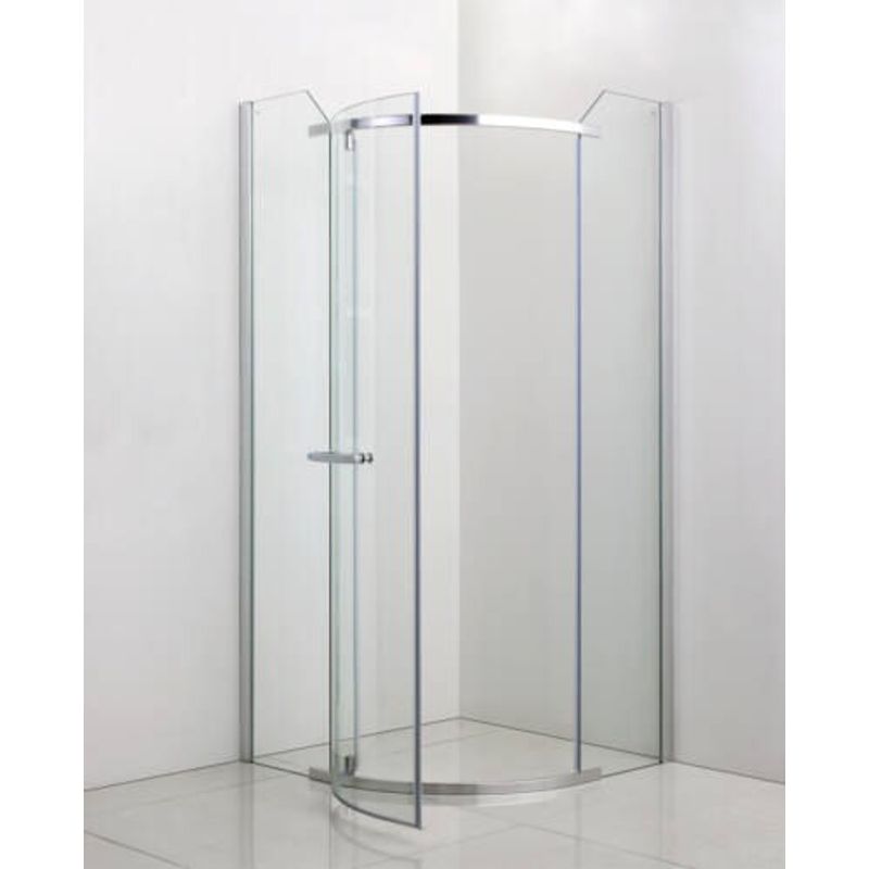 Casa si Gradina - Sanitare - Cazi si cabine de dus - Cabine dus - Cabina de dus semirotunda, cadru cromat, 100x100x190 cm - Infinity.ro