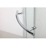 Casa si Gradina - Sanitare - Cazi si cabine de dus - Cabine dus - Cabina de dus semirotunda, cadru cromat, 100x100x190 cm - Infinity.ro
