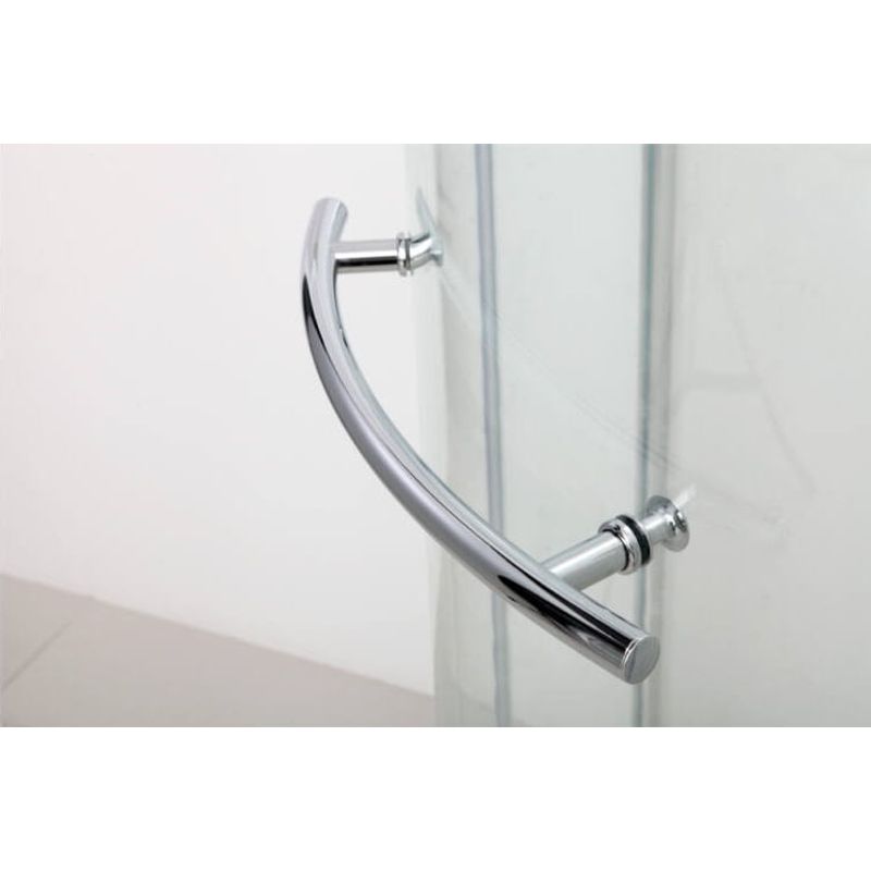 Casa si Gradina - Sanitare - Cazi si cabine de dus - Cabine dus - Cabina de dus semirotunda, cadru cromat, 100x100x190 cm - Infinity.ro