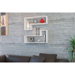 Casa si Gradina - Mobilier - Biblioteci si rafturi - Rafturi - Rafturi de perete in L Mira, 83.6x19.5x80 cm - Infinity.ro
