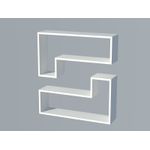 Casa si Gradina - Mobilier - Biblioteci si rafturi - Rafturi - Rafturi de perete in L Mira, 83.6x19.5x80 cm - Infinity.ro