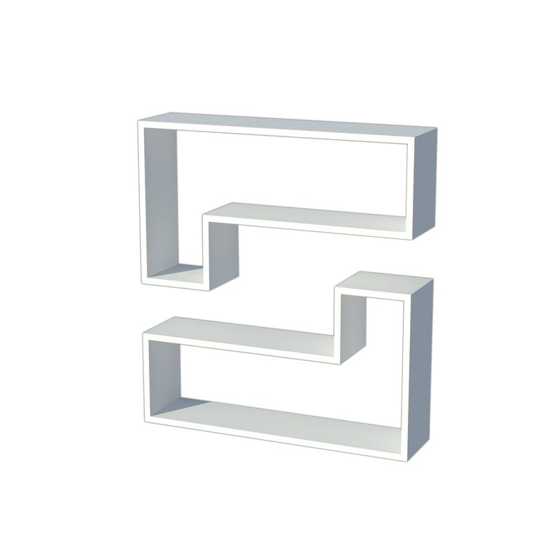 Casa si Gradina - Mobilier - Biblioteci si rafturi - Rafturi - Rafturi de perete in L Mira, 83.6x19.5x80 cm - Infinity.ro