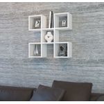 Casa si Gradina - Mobilier - Biblioteci si rafturi - Rafturi - Raft de perete geometric Nora, 67.2x19.5x67.2 cm - Infinity.ro