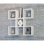 Casa si Gradina - Mobilier - Biblioteci si rafturi - Rafturi - Raft de perete geometric Nora, 67.2x19.5x67.2 cm - Infinity.ro