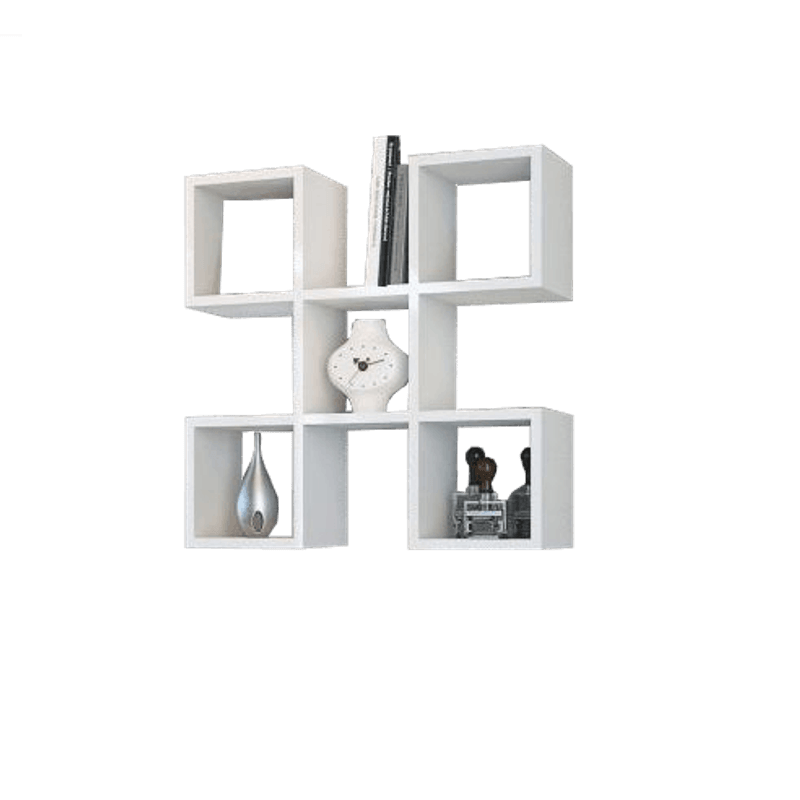 Casa si Gradina - Mobilier - Biblioteci si rafturi - Rafturi - Raft de perete geometric Nora, 67.2x19.5x67.2 cm - Infinity.ro