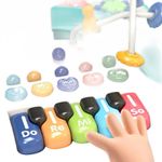 Jucarii, Copii si Bebe - Jucarii si jocuri - Jucarii bebelusi - Jucarii interactive bebelusi - Masa educativa pentru copii multifunctionala WePro Store, tobogan si pian, Sunete si Lumini, ratusca, minge, 3 ani + - Infinity.ro