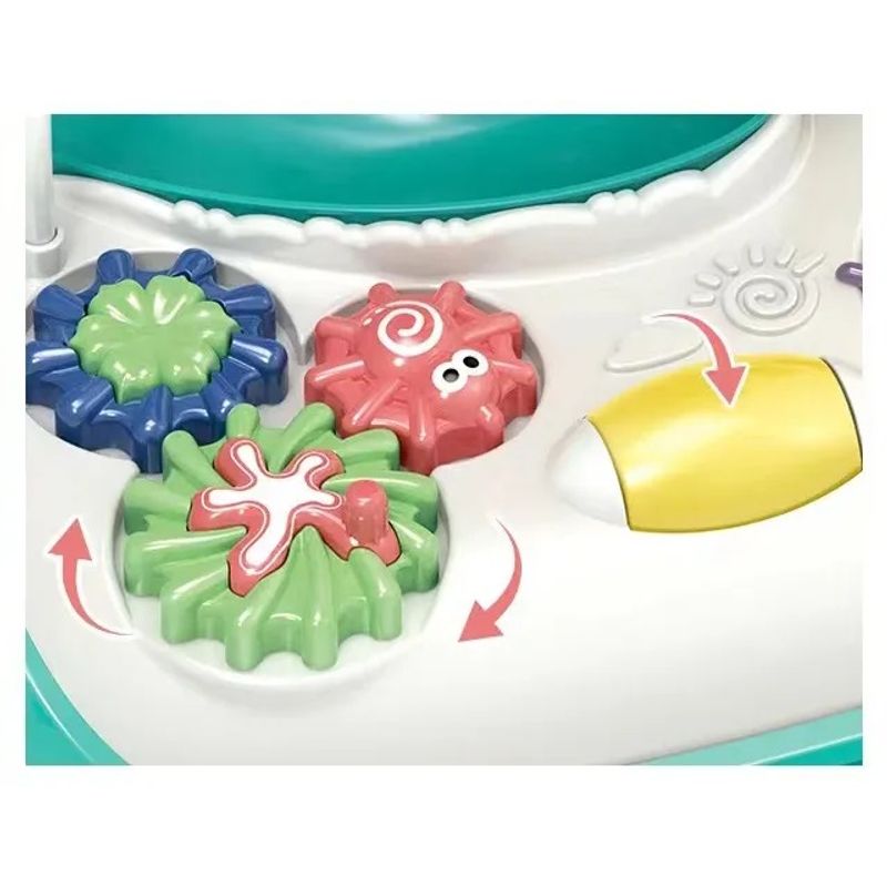 Jucarii, Copii si Bebe - Jucarii si jocuri - Jucarii bebelusi - Jucarii interactive bebelusi - Masa educativa pentru copii multifunctionala WePro Store, tobogan si pian, Sunete si Lumini, ratusca, minge, 3 ani + - Infinity.ro