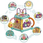 Jucarii, Copii si Bebe - Jucarii si jocuri - Jucarii bebelusi - Jucarii interactive bebelusi - Jucarie Educativa Si Interactiva 7 in 1 Pentru Copii WePro Store, Centru Activitati 5 Laturi, Model Rata, 3 Ani+ - Infinity.ro