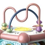 Jucarii, Copii si Bebe - Jucarii si jocuri - Jucarii bebelusi - Jucarii interactive bebelusi - Jucarie Interactiva 7 In 1 Pentru Copii, Centru De Activitati Cu 5 Laturi, Sunete Si Lumini, Figuri Geometrice, 3 Ani + - Infinity.ro