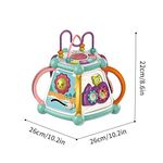 Jucarii, Copii si Bebe - Jucarii si jocuri - Jucarii bebelusi - Jucarii interactive bebelusi - Jucarie Educationala Si Interactiva 7 In 1 Pentru Copii, Centru De Activitati, Sunete si Lumini, Model Soare, 3 Ani + - Infinity.ro