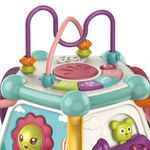 Jucarii, Copii si Bebe - Jucarii si jocuri - Jucarii bebelusi - Jucarii interactive bebelusi - Jucarie Educationala Si Interactiva 7 In 1 Pentru Copii, Centru De Activitati, Sunete si Lumini, Model Soare, 3 Ani + - Infinity.ro