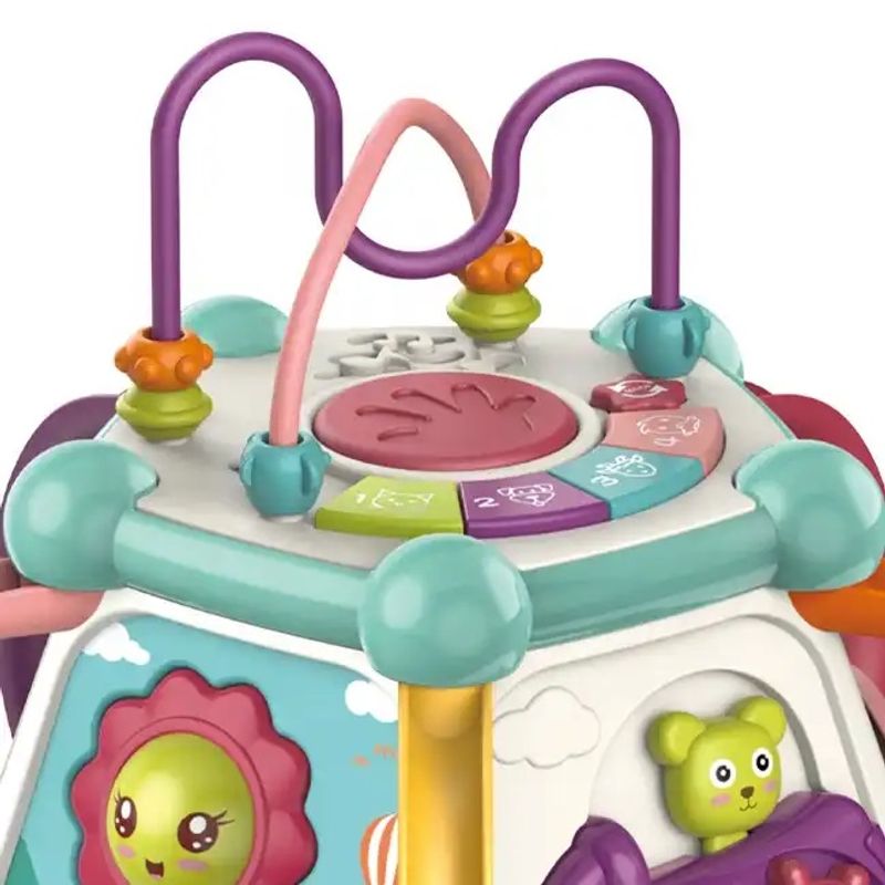 Jucarii, Copii si Bebe - Jucarii si jocuri - Jucarii bebelusi - Jucarii interactive bebelusi - Jucarie Educationala Si Interactiva 7 In 1 Pentru Copii, Centru De Activitati, Sunete si Lumini, Model Soare, 3 Ani + - Infinity.ro