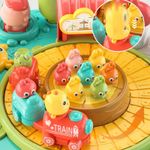 Jucarii, Copii si Bebe - Jucarii si jocuri - Jucarii bebelusi - Jucarii interactive bebelusi - Masuta Interactiva Bebelusi 2 in 1, cu Lumini si Sunete, Tobe, Trenulet, Pian, Simulator de Condus, 18 luni + - Infinity.ro