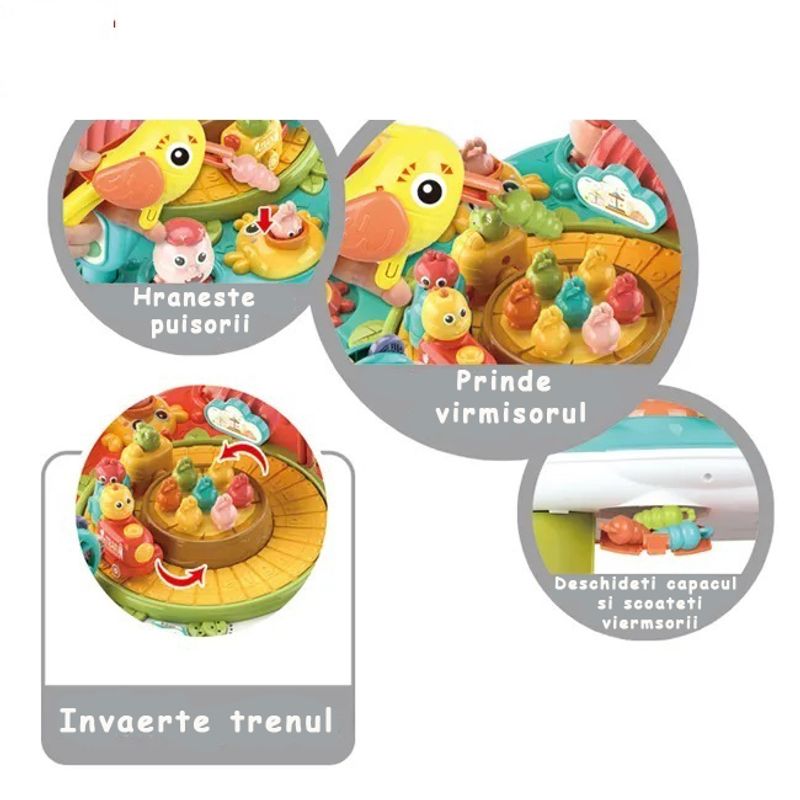 Jucarii, Copii si Bebe - Jucarii si jocuri - Jucarii bebelusi - Jucarii interactive bebelusi - Masuta Interactiva Bebelusi 2 in 1, cu Lumini si Sunete, Tobe, Trenulet, Pian, Simulator de Condus, 18 luni + - Infinity.ro