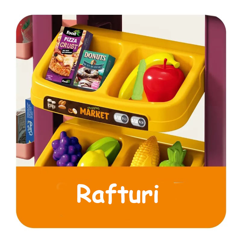 Jucarii, Copii si Bebe - Jucarii si jocuri - Jucarii de rol - Set joaca supermarket - Set Joaca Supermarket cu Lumini si Sunete, Dispozitiv Scanat, Casa de Marcat, Rafturi, Fructe, Legume, Cantar,  3 Ani+ - Infinity.ro